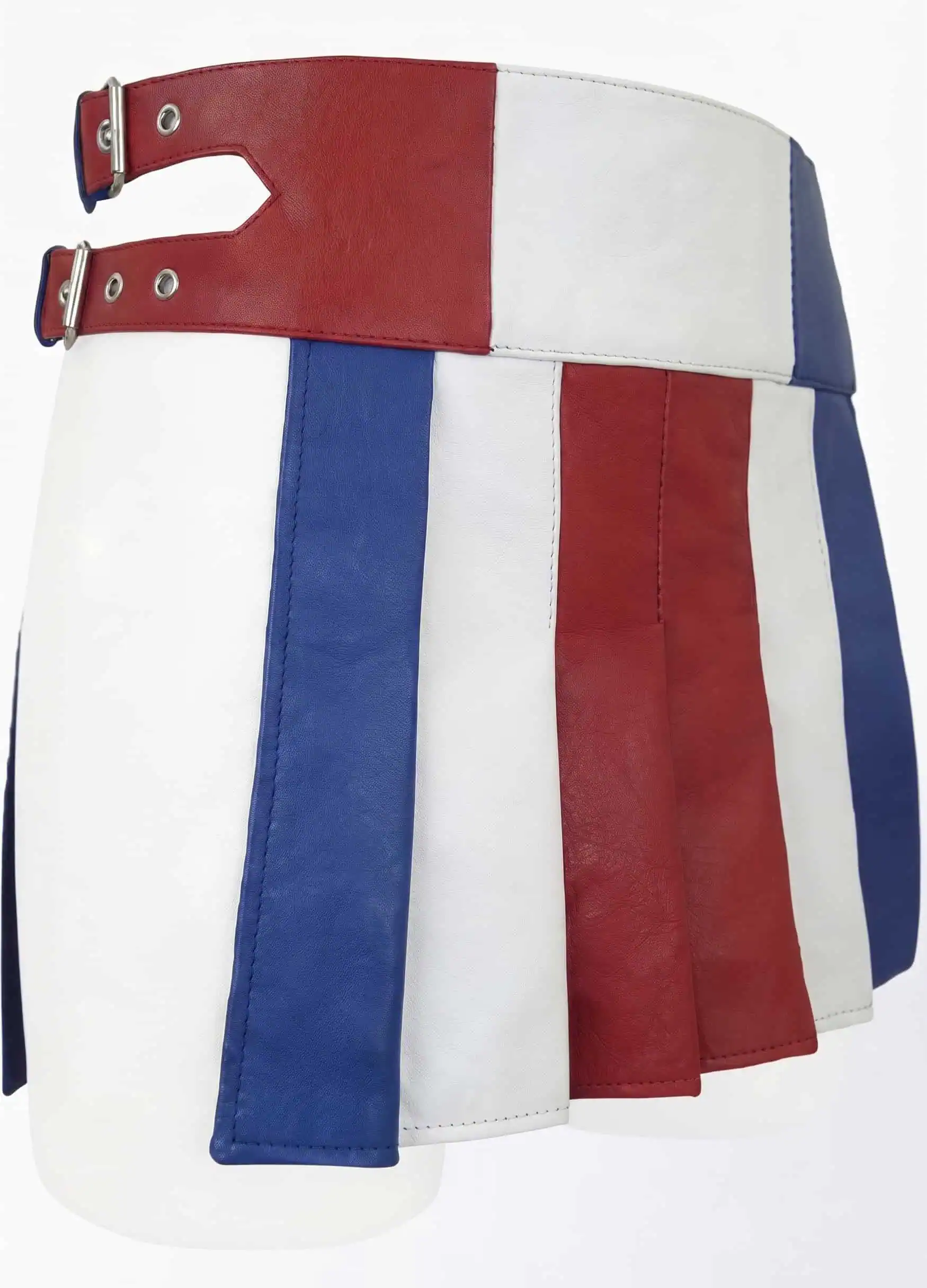 Gemini_Generated_Image_jip4fwjip4fwjip4 Tricolor Women's Leather Utility Kilt - Image 1