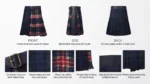 Hand Made Traditional Scottish Women's Tartan Kilt - Image 4