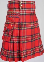 Traditional Scottish Women's Red Tartan Kilt - Image 3
