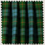 Green Check Tartan Fabric - Image 2