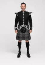 grey kilt outfit