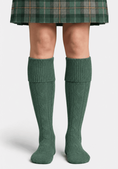 Light Green Kilt Socks