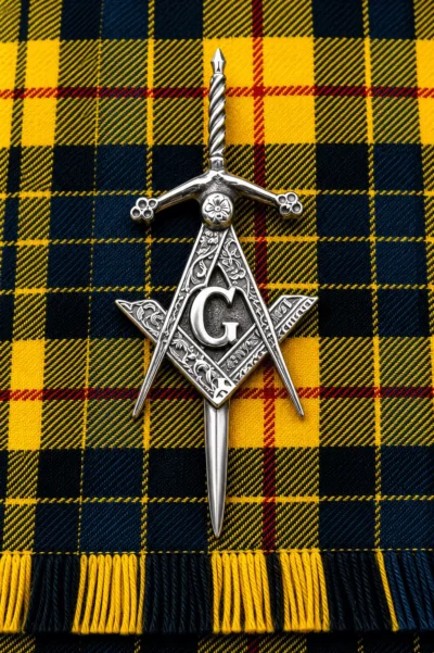 Scottish Masonic Kilt Pin