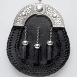 Cantle Black Leather Sporran