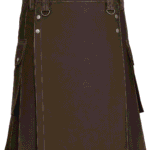Built for Movement: Hand-Crafted Brown Cargo Kilt for Men in Kilt