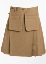 Rugged Craftsmanship: Hand-Crafted Scottish Khaki Work Kilt