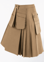 Rugged Craftsmanship: Hand-Crafted Scottish Khaki Work Kilt - Image 3