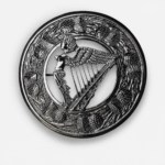 Celtic Lady and Harp Kilt Brooch for Fly Plaid