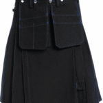 Built for the Trade: Traditional Scottish Working Kilt with Blue Stitching