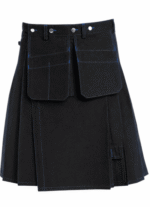 Built for the Trade: Traditional Scottish Working Kilt with Blue Stitching