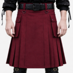 Stand Out in Bold Style: Red Utility Kilt for Men in Kilt