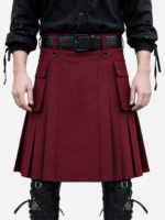 Stand Out in Bold Style: Red Utility Kilt for Men in Kilt