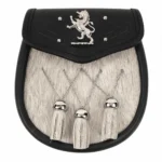 Rampant Lion Bovine Fur Sporran
