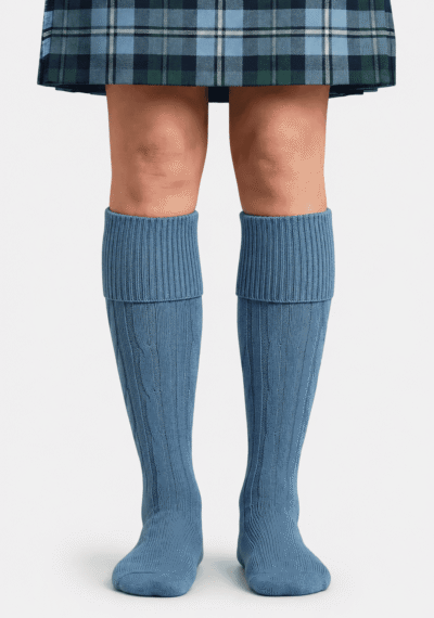 Scottish Sky Blue Kilt Socks