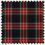 Royal Stewart Black Plaid Material