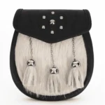 Studded Targe Bovine Fur Sporran
