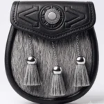 Targe Embossed Bovine Fur Sporran