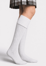 White Kilt Socks for Highland Dress - Image 3