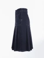 Utility-Pocket Denim Kilt - Image 3