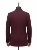 Burgundy Tweed Coat - Image 3