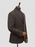 Brown Check Tweed Coat - Image 2