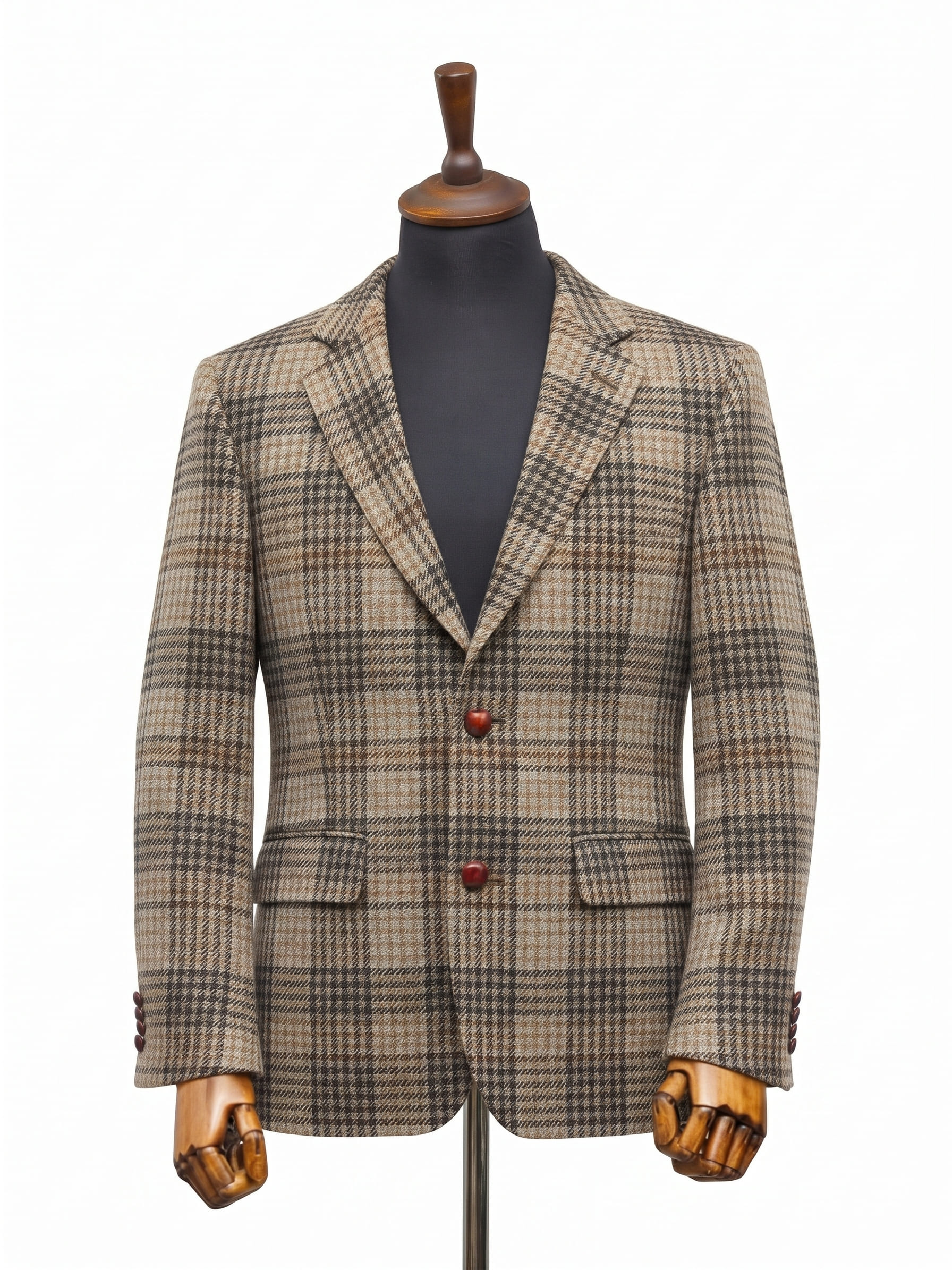 Gemini_Generated_Image_lls1m2lls1m2lls1 Tailored Tweed Coat - Image 1