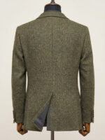 Olive Tweed Coat - Image 3